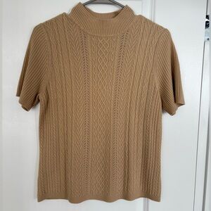 Designer originals short sleeve knit sweater